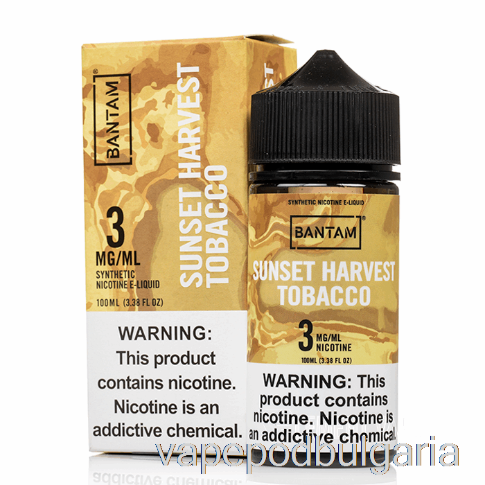 Vape Bulgaria Sunset Harvest Tobacco - Bantam Vape - 100ml 3mg